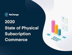 2020 STATE OF PHYSICAL SUBSCRIPTION COMMERCE - RECHARGE ...