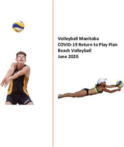 Volleyball Manitoba COVID-19 Return to Play Plan Beach Volleyball June 2020