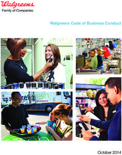 Walgreens Code of Business Conduct - October 2014