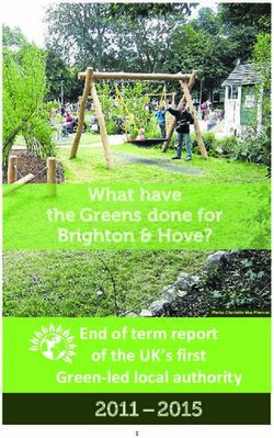 2011 2015 What have the Greens done for Brighton & Hove?