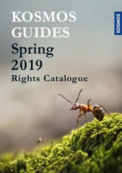 KOSMOS GUIDES Spring 2019 - Rights Catalogue - Kosmos Verlag