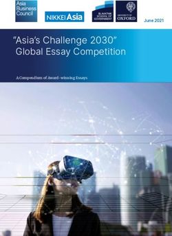 "Asia's Challenge 2030" Global Essay Competition - June 2021