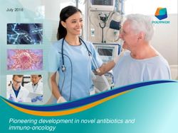 Pioneering development in novel antibiotics and immuno-oncology - July 2018 - Polyphor