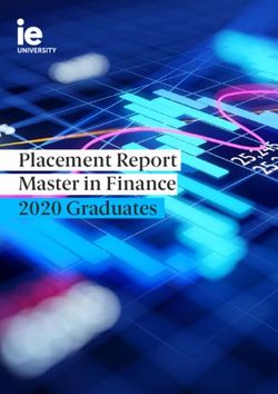Placement Report Master in Finance 2020 Graduates - IE