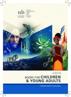 YOUNG ADULTS 2018 BOOKS FOR CHILDREN - NB Publishers