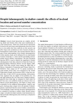Droplet inhomogeneity in shallow cumuli: the effects of in-cloud location and aerosol number concentration - atmos-chem-phys.net