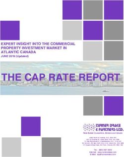 THE CAP RATE REPORT TURNER DRAKE & PARTNERS LTD - Turner Drake & Partners Ltd.