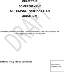 DRAFT 2018 COMPREHENSIVE MULTIMODAL CORRIDOR PLAN GUIDELINES - California Transportation Commission