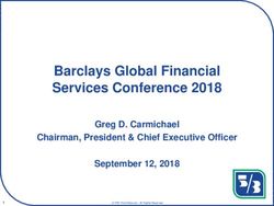 Barclays Global Financial Services Conference 2018 - Greg D. Carmichael Chairman, President & Chief Executive Officer September 12, 2018