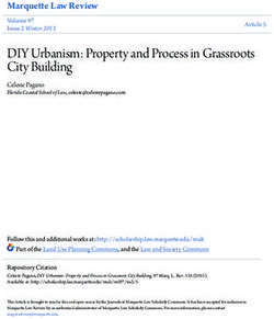 DIY Urbanism: Property and Process in Grassroots City Building