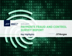 PAYMENTS FRAUD AND CONTROL SURVEY REPORT - 2019 AFP - JP Morgan