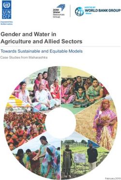 Gender and Water in Agriculture and Allied Sectors - Towards Sustainable and Equitable Models Case Studies from Maharashtra - 2030 Water ...