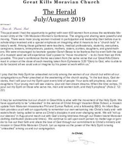 The Herald July/August 2019 - Great Kills Moravian Church