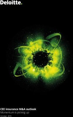 CEE insurance M&A outlook - Momentum is picking up October 2019 - Deloitte