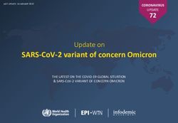 SARS-COV-2 VARIANT OF CONCERN OMICRON - UPDATE ON 72