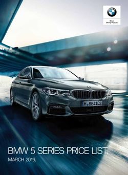 BMW 5 SERIES PRICE LIST - MARCH 2019.