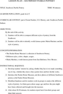 LESSON PLAN - SOUTHWEST PUEBLO POTTERY