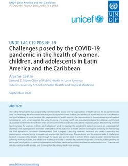 Challenges posed by the COVID-19 pandemic in the health of women, children, and adolescents in Latin America and the Caribbean - Unicef