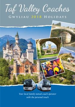 Taf Valley Coaches Gwyliau 2018Holidays - Your local family owned coach operator with the personal touch