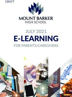 E-LEARNING JULY 2021 FOR PARENTS/CAREGIVERS - Mount Barker High School