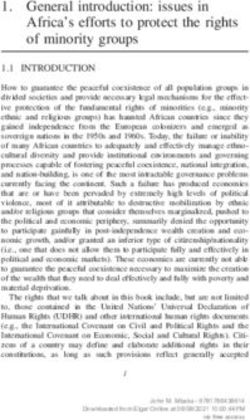 General introduction: issues in - Elgaronline