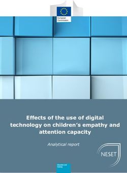 Effects of the use of digital technology on children's empathy and attention capacity - Analytical report