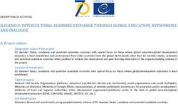 ILEGEND II: INTERCULTURAL LEARNING EXCHANGE THROUGH GLOBAL EDUCATION, NETWORKING AND DIALOGUE - Council of Europe