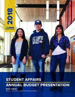 STUDENT AFFAIRS ANNUAL BUDGET PRESENTATION - Emily Galindo Interim Vice Chancellor for Student Affairs - UC Davis ...