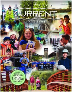 To Love A NEW SEASON, A NEW REASON OAK CREEK! - spring 2019 - OAK CREEK CURRENT MAGAZINE