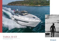 TARGA 50 GT We're going places. Join us - Fairline Yachts