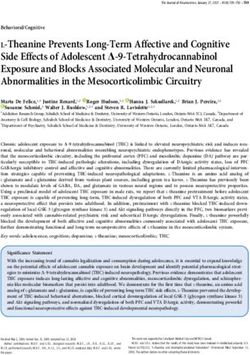 L-Theanine Prevents Long-Term Affective and Cognitive Side Effects of Adolescent D-9-Tetrahydrocannabinol Exposure and Blocks Associated Molecular ...