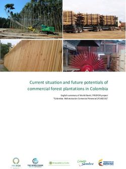 Current situation and future potentials of commercial forest plantations in Colombia - Profor
