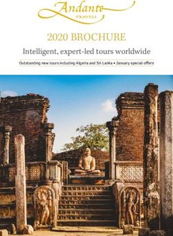ANDANTE TRAVELS 2020 BROCHURE - Intelligent, expert-led tours worldwide