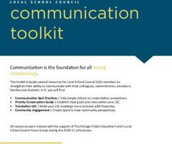 Communication toolkit - Communication is the foundation for all strong - Chicago Public Education Fund
