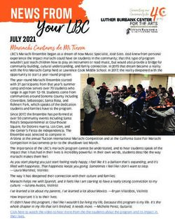 NEWS FROM JULY 2021 Mariachi Cantares de Mi Tierra - Luther Burbank Center for the Arts