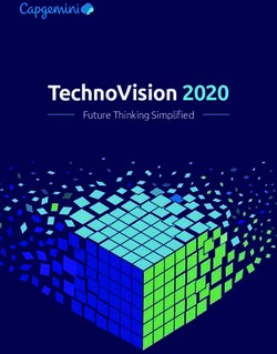 TECHNOVISION 2020 FUTURE THINKING SIMPLIFIED - CAPGEMINI