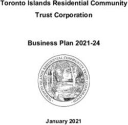 Toronto Islands Residential Community Trust Corporation Business Plan 2021-24 - January 2021