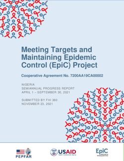 Meeting Targets and Maintaining Epidemic Control (EpiC) Project - Cooperative Agreement No. 7200AA19CA00002