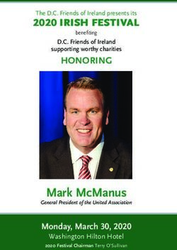 MARK MCMANUS - 2020 IRISH FESTIVAL THE D.C. FRIENDS OF IRELAND PRESENTS ITS - NORTH AMERICA'S BUILDING TRADES UNIONS