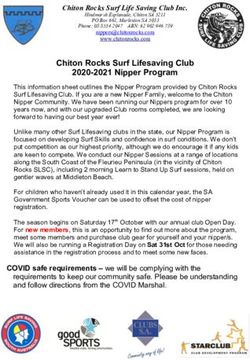 Chiton Rocks Surf Lifesaving Club 2020-2021 Nipper Program