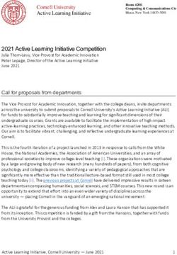 2021 Active Learning Initiative Competition - Center for ...