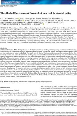 The Alcohol Environment Protocol: A new tool for alcohol policy - IOGT International