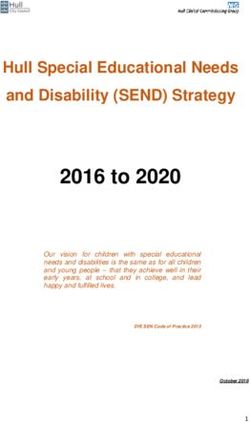 2016 to 2020 Hull Special Educational Needs and Disability (SEND) Strategy - Gillshill Primary School