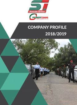 COMPANY PROFILE 2018/2019 - S1 Protection Services