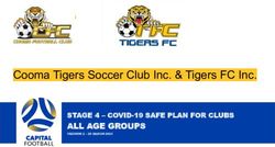 Cooma Tigers Soccer Club Inc. & Tigers FC Inc - ALL AGE GROUPS - Insert and align club logo - Capital Football