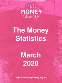 The Money Statistics March 2020 - The Money Charity