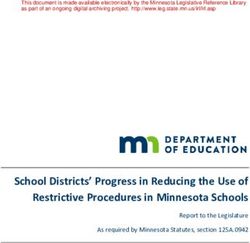 School Districts' Progress in Reducing the Use of Restrictive Procedures in Minnesota Schools