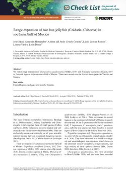 Range expansion of two box jellyfish (Cnidaria, Cubozoa) in southern Gulf of Mexico