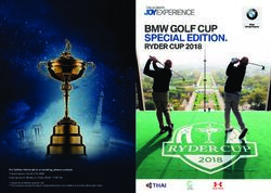 BMW GOLF CUP SPECIAL EDITION - RYDER CUP 2018 - BMW The Ultimate JOY