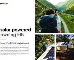 Solar powered awning kits